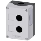 SIEMENS - SIE3SU18020AA000AB1 Pulsantiera per dispositivi di comando, 22 mm, rotondi, in plastica, colore grigio, 2 punti di comando