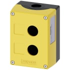 SIEMENS - SIE3SU18020AA000AB2 Pulsantiera per dispositivi di comando, 22 mm, rotondi, in plastica, colore giallo, 2 punti di comando