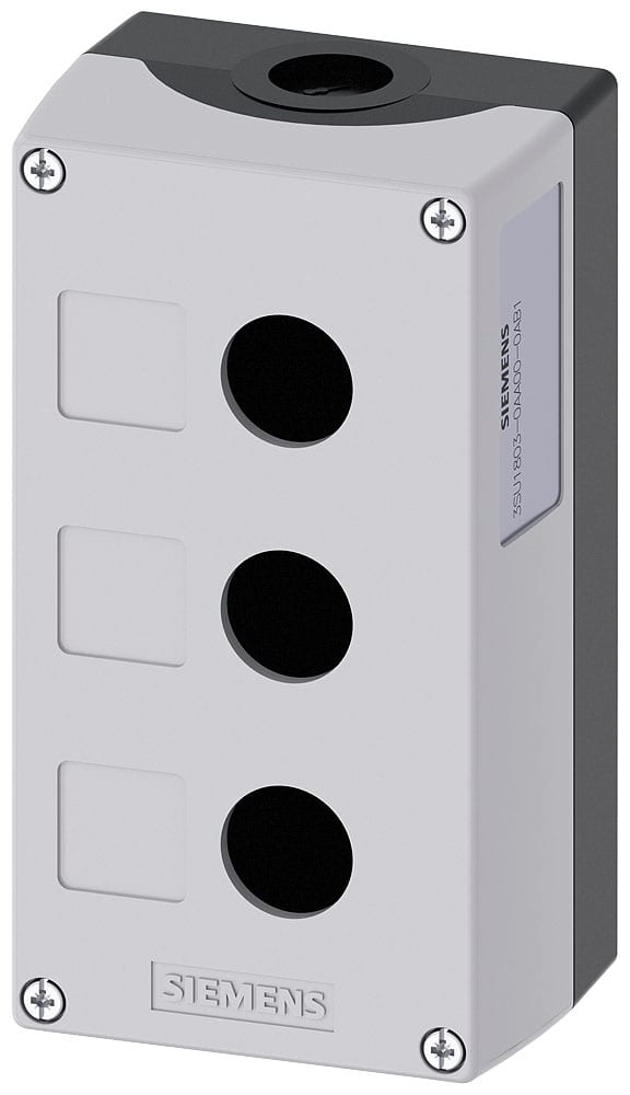 SIEMENS - SIE3SU18030AA000AB1 PULSANTIERA VUOTA GRIGIA 3 FORI
