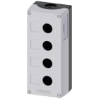 SIEMENS - SIE3SU18040AA000AB1 Pulsantiera per dispositivi di comando, 22 mm, rotondi, in plastica, colore grigio, 4 punti di comando