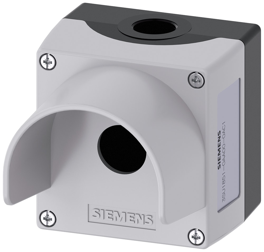 SIEMENS - SIE3SU18510AA000AC1 PULSANT. VUOTA GRIGIA 1 FORO CON COLL