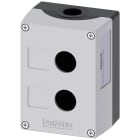 SIEMENS - SIE3SU18520AA000AB1 Pulsantiera per dispositivi di comando, 22 mm, rotondi, in metallo, colore grigio, 2 punti di comando