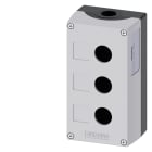 SIEMENS - SIE3SU18530AA000AB1 PULSANTIERA VUOTA GRIGIA 3 FORI