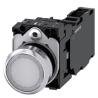 SIEMENS - SIE3SU11530AB601FA0 PULS.LUM.MET.BIANC MOMENT 1NO+1NC LED110