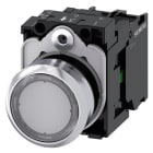 SIEMENS - SIE3SU11560AB701BA0 PULS.LUM.PIATTO TRASP.LED 230V AC 1NA