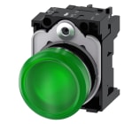 SIEMENS - SIE3SU11526AA401AA0 IND.LUM.VERDE LENTE LISCIA LED 24V UC