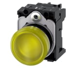 SIEMENS - SIE3SU11566AA301AA0 IND.LUM.GIALLO LENTE LISCIA LED 230V AC
