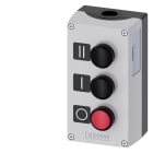 SIEMENS - SIE3SU18030AD002AB1 PULSANTIERA COMPLETA GRIGIA 3 FORI