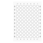 SIEMENS - SIE3SU19000BH600AA0 Targhette per dicitura per la stampa di pulsanti luminosi, colore opalescente, senza iscrizione