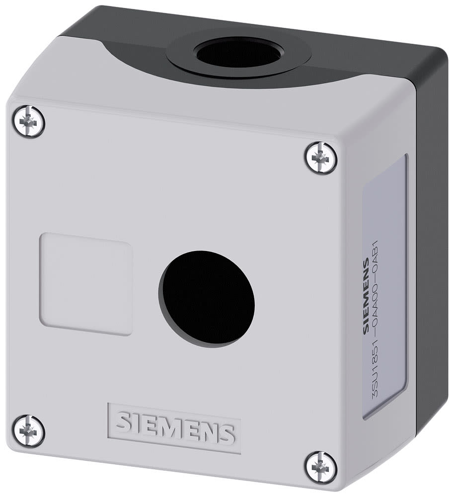 SIEMENS - SIE3SU18510AA000AB1 PULSANT. VUOTA GRIGIA 1 FORO SENZA COLL