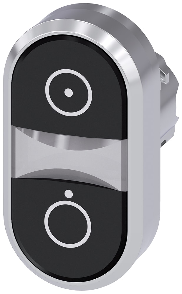 SIEMENS - SIE3SU10503AB110AQ0 PULS. DOPPIO PIATTO NERO-NERO ON