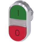 SIEMENS - SIE3SU10503BB420AK0 PULS. DOPPIO PIATT VERDE-SPORG ROSSO I-O