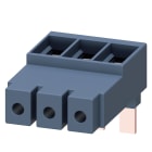 SIEMENS - SIE3RV19355A Morsetto di alimentazione trifase, S2, per sbarre collettrici trifase, collegamento dallalto