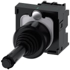 SIEMENS - SIE3SU11007BD101NA0 Manipolatore joystick, 22 mm, rotondo, in plastica, colore nero, verticale, 1NO, 1NO