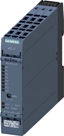 SIEMENS - SIE3RK24002CG002AA2 Modulo ASi SlimLine Compact A/B Slave 4DI/4DQ, IP20 4 x ingressi per sensori a 3 conduttori