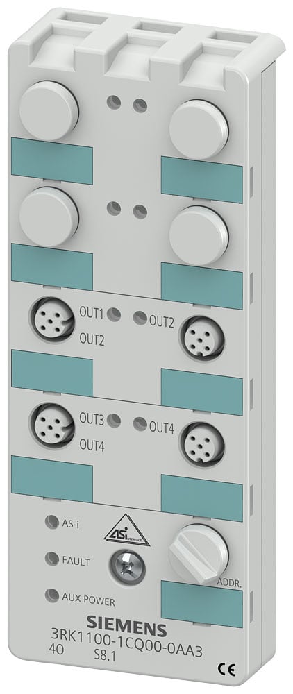 SIEMENS - SIE3RK11001CQ000AA3 MODULO AS-I 4A IP67 COMPATTO