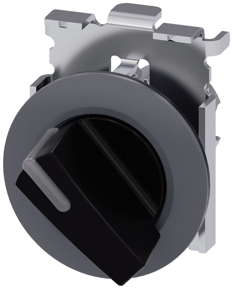 SIEMENS - SIE3SU10622DF100AA0 SEL.LUM 30MM LEVA NERO 2POS MANT