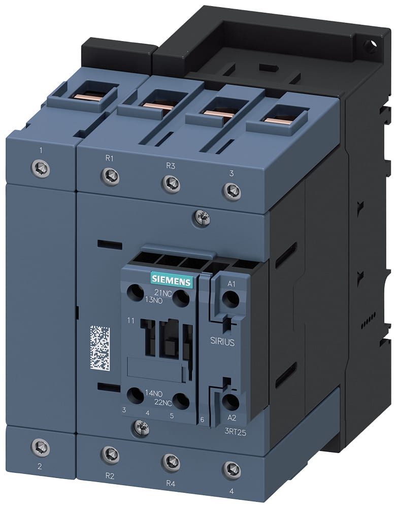 SIEMENS - SIE3RT25451AL20 Contattore, S3, a 4 poli, 2NO+2NC, AC-3, 37 kW/400 V, AC 230 V 50/60 Hz, morsetti a vite