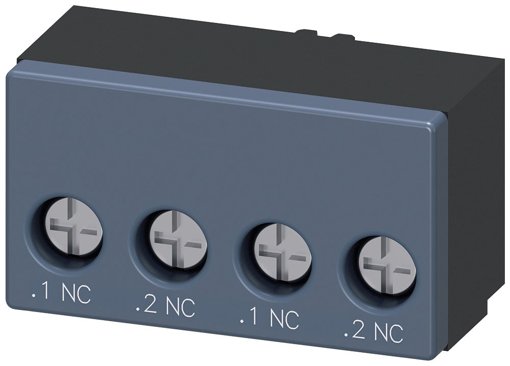 SIEMENS - SIE3RA69121A Blocchetto di contatti ausiliari, 2NC, collegamento del circuito di comando, morsetti a vite