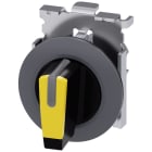 SIEMENS - SIE3SU10622DL300AA0 Selettore, illuminabile, 30 mm, rotondo, in metallo opaco, colore giallo, selettore corto