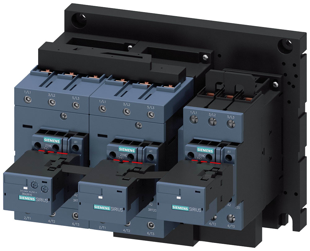 SIEMENS - SIE3RA24458XF321AG2 Teleavviatore stella-triangolo AC-3, 75 kW/400 V, AC 110 V, 50/60 Hz, S3, 3NO+3NC