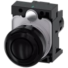 SIEMENS - SIE3SU12006KC101AA0 Segnalatore acustico, 22 mm, rotondo, in plastica, colore nero, suono continuo, 2,4 kHz, AC 110 V