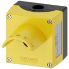 SIEMENS - SIE3SU18510AA000AG2 Pulsantiera per dispositivi di comando, 22 mm, rotondi, in metallo, colore giallo, 1 punto di comando
