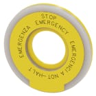 SIEMENS - SIE3SU19010BD310NB0 ETICHETTA GIALLA 4 LINGUE ILLUMINABILE