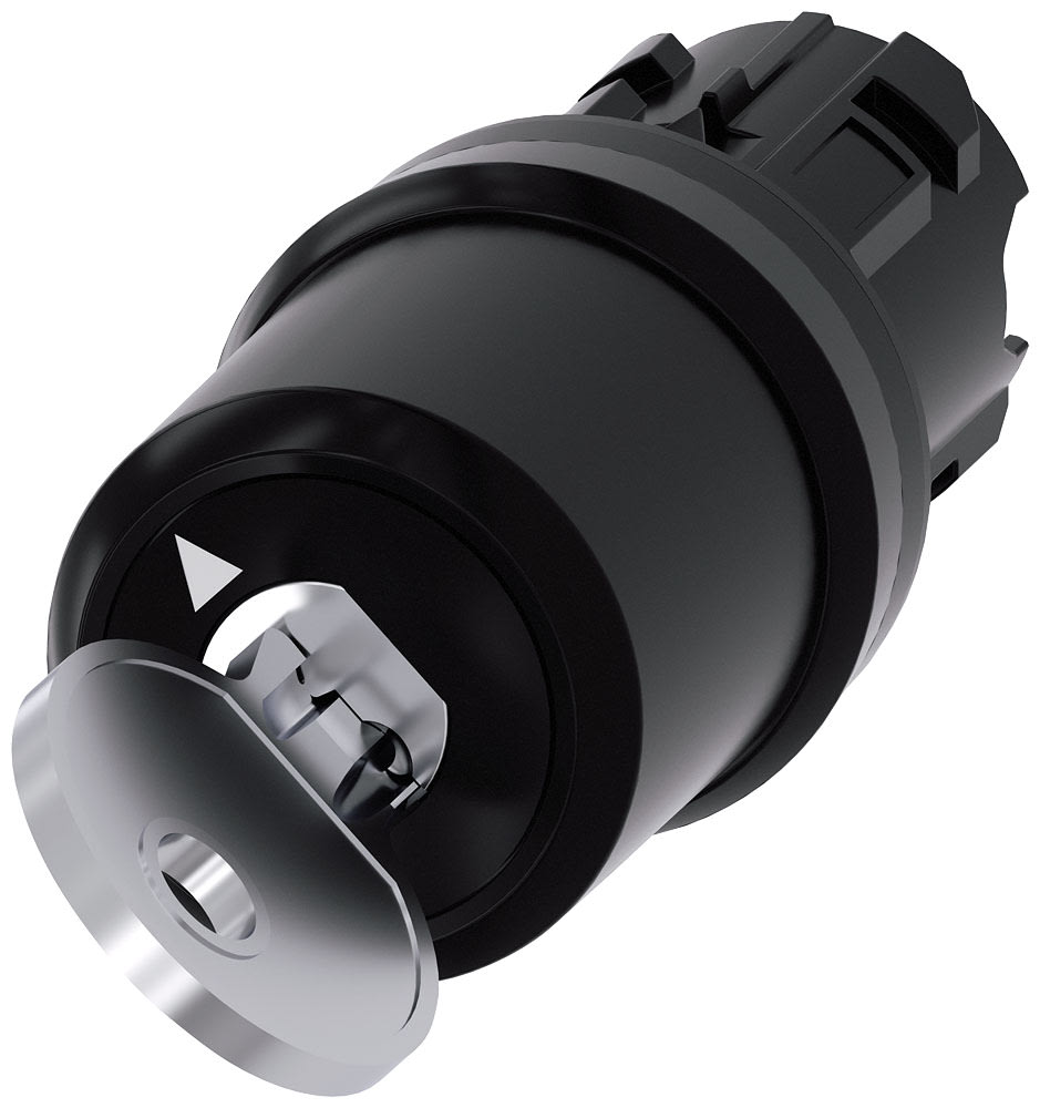 SIEMENS - SIE3SU10005JF010AA0 Selettore a chiave Siemens, C, con controllo, 22 mm, rotondo, in plastica, estrazione O