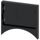 SIEMENS - SIE3SU19600AS100AA0 Portatarghetta, piatto, arrotondato, colore nero, per targhetta 17,5 x 27 mm, per inserimento a scatto