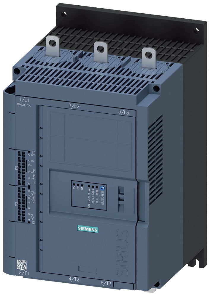 SIEMENS - SIE3RW52362AC04 SIRIUS softstarter 200 ... 480 V 171 A, AC/DC 24 V, morsetti a molla, uscita analogica