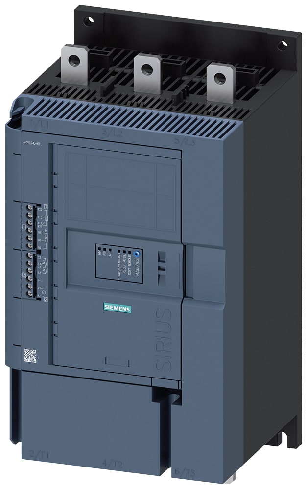 SIEMENS - SIE3RW52446TC04 SIRIUS softstarter 200 ... 480 V 250 A, AC/DC 24 V, morsetti a vite, ingresso termistore