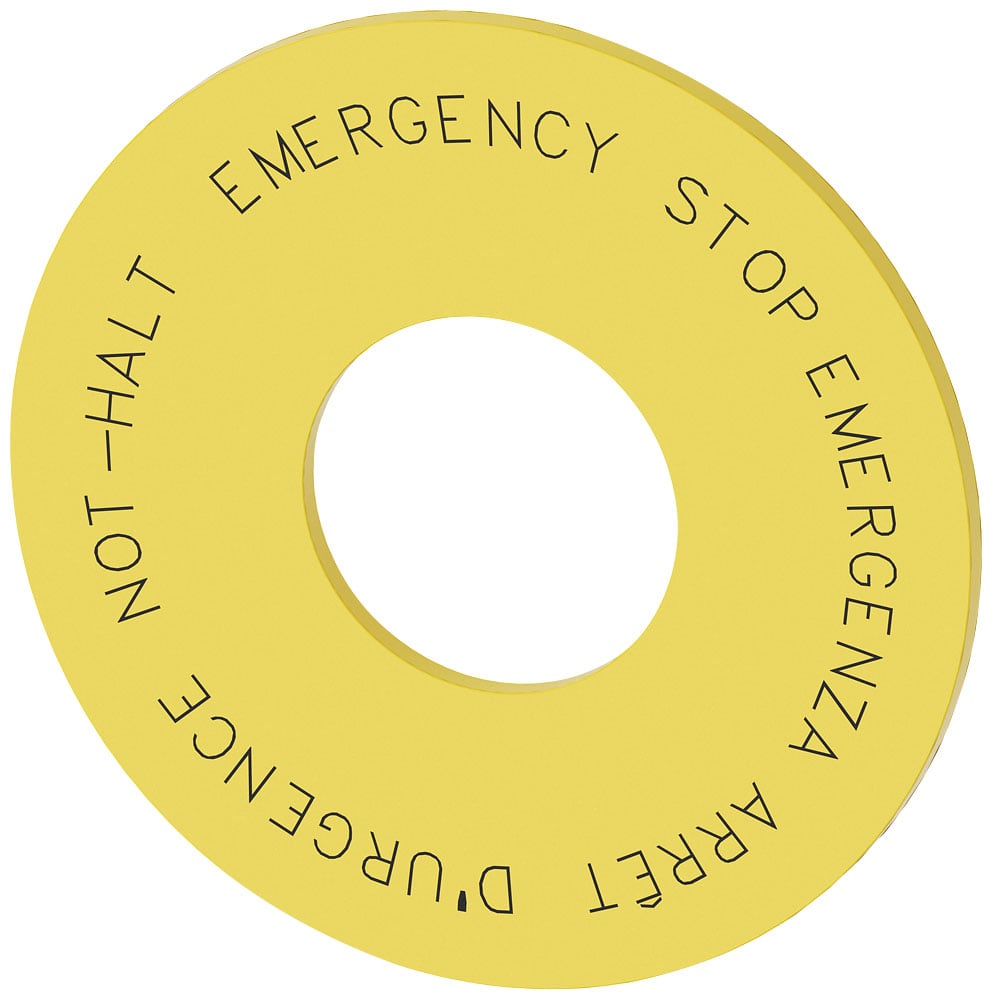 SIEMENS - SIE3SU19000BN310NC0 ETICHETTA GIALLA 60MM EMERGENZA.4 LINGUE