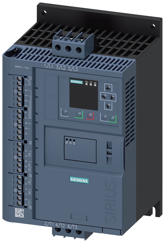 SIEMENS - SIE3RW55151HA04 SOFTSTARTER 400V AC 25A AUS 24V AC/DC VI
