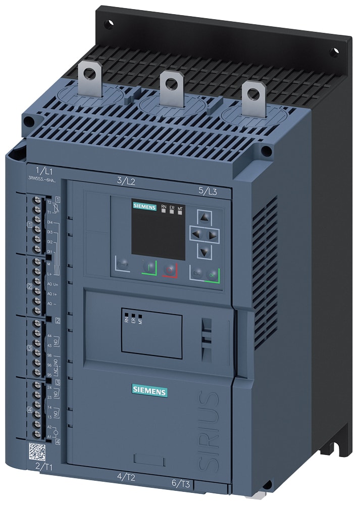 SIEMENS - SIE3RW55346HA16 SIRIUS softstarter 200 ... 690 V 113 A, AC 110 ... 250 V morsetti a vite