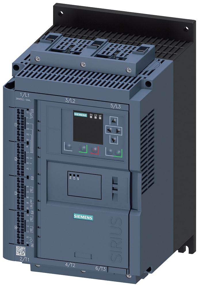 SIEMENS - SIE3RW55253HA14 SIRIUS softstarter 200 ... 480 V 63 A, AC 110 ... 250 V morsetti a molla