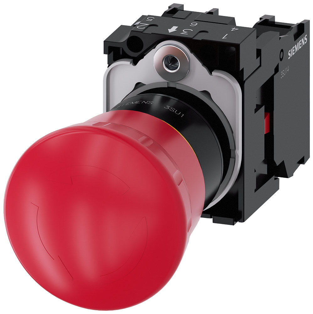 SIEMENS - SIE3SU11001HB201PA0 PULS.F.EMERG ROS ROT.40MM 1NC1NC TARG GI