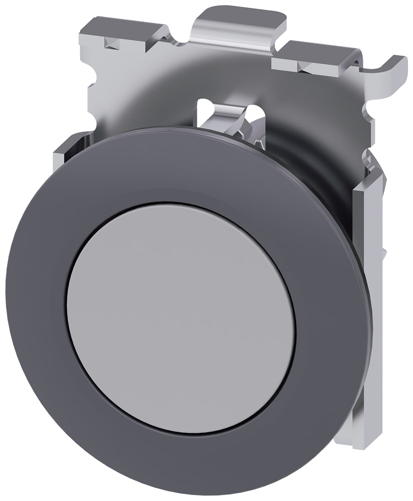 SIEMENS - SIE3SU10600JB800AA0 PULS. PIATTO MOMENT.GRIGIO 30MM