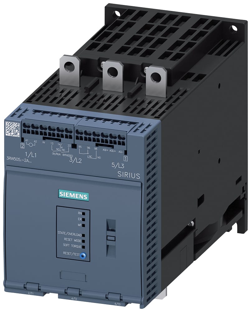 SIEMENS - SIE3RW50552AB14 SOFTSTARTER 400V 143A AUS 110-250V AC ML