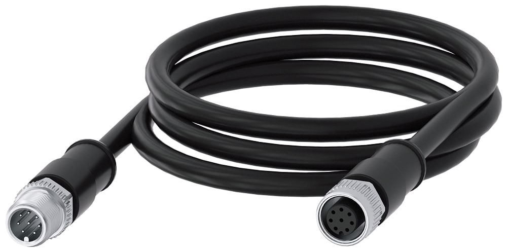 SIEMENS - SIE3SX56013SV18 Cavo di collegamento, 1 m, presa M12 a 8 poli + connettore M12 a 8 poli