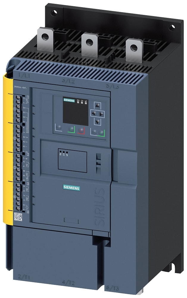 SIEMENS - SIE3RW55486HF14 SIRIUS softstarter 200 ... 480 V 570 A, AC 110 ... 250 V morsetti a vite, fail-safe
