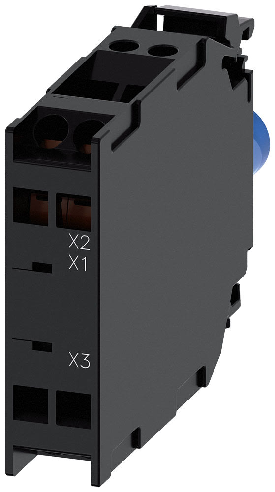 SIEMENS - SIE3SU14011BG243AA0 Modulo LED semaforo con LED integrato AC/DC 6 ... 24 V, rosso giallo verde, morsetti a molla