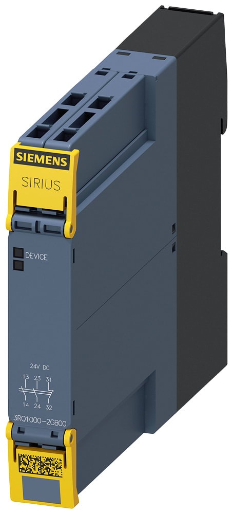 SIEMENS - SIE3RQ10002GB00 Morsetti dinterfaccia a relè a guida forzata, 2NO+1NC, AC/DC 24 V, morsetti a molla, SIL 2/PL c