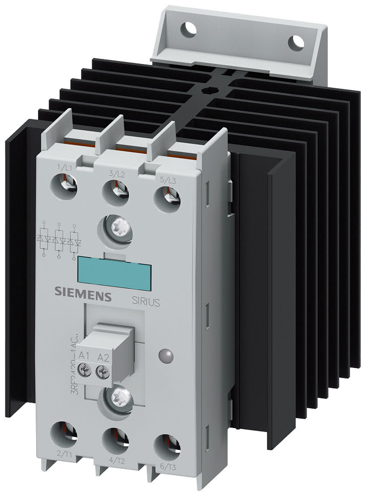SIEMENS - SIE3RF24201AC35 Contattore statico 3RF2, trifase AC-51 20 A 48 ... 600 V/AC 110 V, controllato a 3 fasi