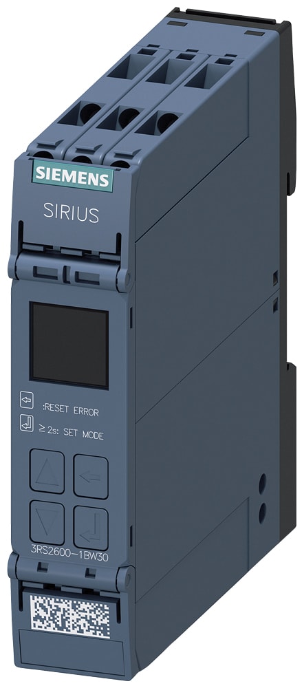 SIEMENS - SIE3RS26001BW30 Relè di controllo temperatura, universale, display, AC/DC 24 ... 240 V, 2CO, morsetti a vite