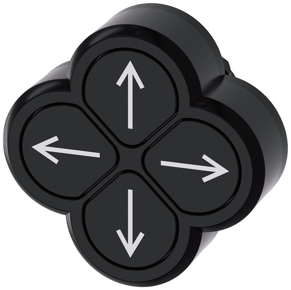 SIEMENS - SIE3SU10003FB110AU0 QUADRUPLE PUSHBUTTON, BLACK