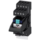 SIEMENS - SIELZS:PT5A5L24 Relè a spina, apparecchio completo, DC 24 V, 4CO, modulo LED, zoccolo da innesto standard colore rosso