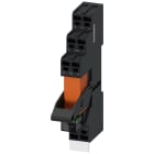 SIEMENS - SIELZS:RT4D4R24 Relè a spina, apparecchio completo, AC 24 V, 2CO, modulo LED, zoccolo colore rosso