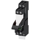 SIEMENS - SIELZS:RT3A4L24 Relè a spina, apparecchio completo, DC 24 V, 1CO, modulo LED, zoccolo da innesto standard colore rosso
