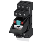 SIEMENS - SIELZS:PT3A5T30 Relè a spina, apparecchio completo, AC 230 V, 3CO, modulo LED, zoccolo da innesto standard colore rosso